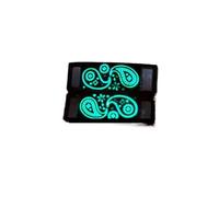 VCSZYAFX West Coast - chaussures à fleurs de cajou, boucle, lacet personnalité, pendentif décoratif, accessoire pour Chaussures Décontractées(Luminous black)