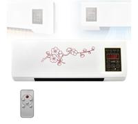 VCYEX Climatiseur-Ventilateur 2-en-1 À Fixation Murale, Radiateur D'appoint Et Portable pour Chambre Ou sous-Sol White Red,55 * 24 * 12cm