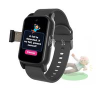 VCYEX Dispositifs De Détection De Chute pour Seniors, Montre Connectée Senior, Montre GPS, Alarme SOS, Appels Bidirectionnels, Suivi D'Activité Et Santé pour Personnes Âgées