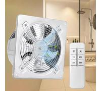 VCYEX Extracteur D'air- Avec Minuterie, Télécommande Et Clapet Anti-retour Extracteur D'air Mural Salle De Bain，extracteur De Fumée，Convient Aux Salles De Bain, Cuisines, Toilettes