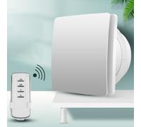 Vcyex Extracteur d'air - avec Télécommande/Clapet Anti-Retour/Minuterie Extracteur d'air Silencieux Extracteur d'air Salle De Bain Adapté pour Douche, Toilettes, Bureau, Maison