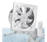 VCYEX Extracteur D'air- Ventilation Extracteur Dair Avec Minuterie, Télécommande Et Clapet Anti-retour ，Extracteur D'air Mural Salle De Bain，Pour Salles De Bains, Cuisines, Sous-sols