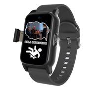 VCYEX Montre Connectée Senior Dispositifs D'alerte De Chute pour Personnes Âgées Bouton SOS d'urgence Et Appel Vidéo HD Suivi GPS pour AlzheimerBlack,1.25 * 0.57 * 2.22inch