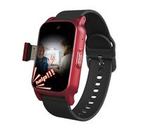 VCYEX Montre Connectée Seniors avec Détecteur De Chute Bouton SOS + Appel Vidéo HD Bracelet Dispositifs D'alerte De Chute pour Personnes ÂgéesRed,1.25 * 0.57 * 2.22inch