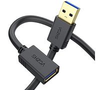 VCZHS Câble d'extension USB 2 mâle A vers femelle A de 60 cm pour Nintendo Switch, clé USB, lecteur de cartes, disque dur, clavier, Playstation, Xbox, imprimante