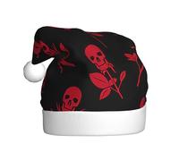 VCzsdff 1 bandeau de Noël unisexe pour adulte - Motif tête de mort et rose - Décoration d'arbre de Noël, bonhomme de neige, Père Noël