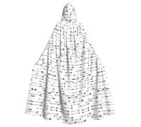 VCzsdff Cape à capuche économique pour adulte avec impression flèche, 145 cm de long pour Halloween