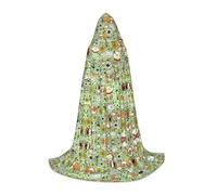 VCzsdff Cape à capuche gothique médiévale pour adolescents - Costume de cochon d'Inde - Robe de théâtre de la Renaissance