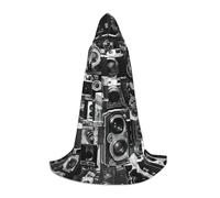 VCzsdff Cape à capuche rétro cool pour adolescents - Collection d'appareil photo gothique et médiévale - Costume de cosplay, de foire, de théâtre de la Renaissance