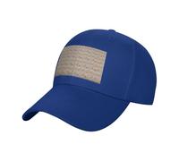 VCzsdff Coquetier nouilles ramen imprimé coton sergé casquette de baseball réglable uni décontracté chapeau de soleil classique look urbain pour adultes, bleu roi, Taille unique