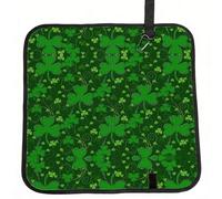 VCzsdff Fond St Patrick Imprimé Paillettes Coussin de Siège Portable Pliable Pad De Blanchisseur Pad Compact Picnic Sitting Mat Polyester 40cm