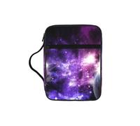 VCzsdff Galaxy Sky. Sac de rangement pour écritures imprimées, support de papeterie résistant à l'eau, étui d'étude de culte d'église