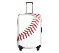 VCzsdff Housse de bagage avec dentelle de baseball avec impression rapprochée, lavable, anti-rayures, convient aux bagages de 45,7 à 81,3 cm, blanc, S