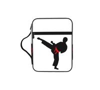 VCzsdff Karaté Boy Vector Ceinture Changeable Imprimé Écriture Sac de rangement Résistant à l'eau Support de papeterie Église Cas d'étude