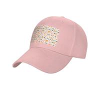 VCzsdff Lovely Corgi Print Casquette de baseball en coton sergé réglable uni décontracté chapeau de soleil classique look urbain pour adultes, rose, Taille unique