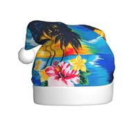 VCzsdff Palmier Impression Unisexe Adulte Cérémonie Annuelle 1 Pcs Bandeau de Noël Décoration Arbre de Noël Bonhomme de neige Père Noël Chapeau