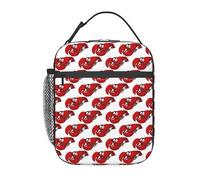 VCzsdff Sac à déjeuner isotherme avec imprimé homard rouge, sac isotherme portable avec sangle amovible et poches