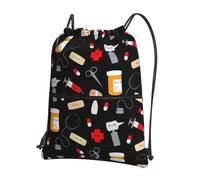 VCzsdff Sac à dos léger et pliable avec cordon de serrage et poche à fermeture éclair pour la randonnée