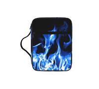 VCzsdff Sac de rangement avec imprimé bleu feu, résistant à l'eau, étui d'étude pour église