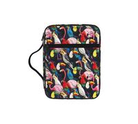 VCzsdff Sac de rangement avec imprimé flamant rose et faune tropicale - Résistant à l'eau - Pour études d'église