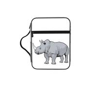 VCzsdff Sac de rangement avec imprimé rhinocéros animaux - Résistant à l'eau - Pour études d'église