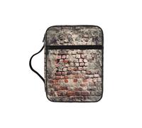 VCzsdff Sac de rangement en brique usée ancienne avec impression sur le mur de briques - Résistant à l'eau - Étui d'étude