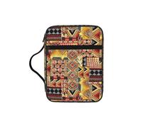 VCzsdff Sac de rangement en textile africain avec imprimé patchwork, résistant à l'eau, étui d'étude de culte d'église
