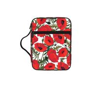 VCzsdff Sac de rangement imprimé avec motif floral, support de papeterie résistant à l'eau, étui d'étude de culte d'église