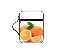 VCzsdff Sac de rangement orange imprimé avec écriture, résistant à l'eau, étui d'étude pour église
