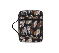 VCzsdff Sac de rangement résistant à l'eau avec motif bouledogues anglais