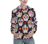 VCzsdff Sweats à capuche doux à manches longues pour femmes avec poches, pull d'hiver, Noir , XXL