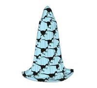 VCzsdff Velociraptor Cape à capuche gothique médiévale pour adolescents - Costume de Renaissance - Fair Stage - Robe de théâtre