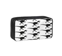 VCzsdff Velociraptor Trousse à stylos avec imprimé dinosaure - Organiseur de papeterie - Durable - En polyester - Pour le travail, les trajets