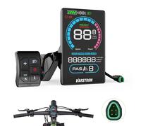 VD618 Display eBike Protocole CAN Écran LCD couleur 3.5" 5PIN Connecteur mâle triang. ÉtancheIP66 Compteur vitesse Rétroéclairage automatique Feu Ordinateur vélo électrique/eBike BAFANG CAN Bus Kit VD