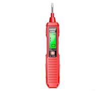 VD807 Stylo de test numérique pour identification des fils sous tension et détection de tension AC, avec induction sans contact, lumière LED et alarme sonore pour des tests électriques précis (rouge)