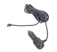 Vdaxvme Adaptateur de voiture double port 12 V/24 V 342 cm coudé câble USB C multi-protection pour caméras embarquées et appareils électroniques mobiles, multi-protections chargeur de voiture double