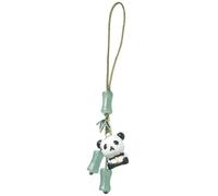 Vdaxvme Adorable bracelet de téléphone portable en forme d'animal mignon avec pandas/ventilateur - Chaîne de téléphone élégante chinoise - Décoration - Pendentif panda mignon, One Size, Comme décrit