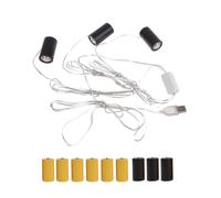 Vdaxvme Alimentation USB LR14 C de rechange pour lampes LED électroniques 4,5 V 3 V