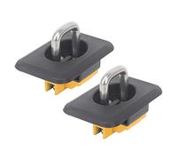 Vdaxvme Ancrage d'arrimage, anneaux en D rétractables sur le dessus du camion surface de chargement pour crochet de fret pour remorque