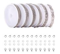 Vdaxvme Assortiment polyvalent de chaînes robustes en acier inoxydable - Accessoire durable et tendance pour les styles adolescents - Accessoires de mode, Einheitsgröße, comme décrit