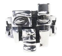 Vdaxvme Bague unique en alliage symbolisant la complexité intérieure, adaptée pour les fêtes et les expositions d'art tendance