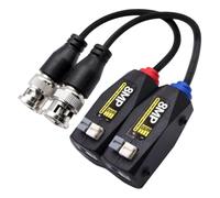 Vdaxvme Balun vidéo pour caméra analogique avec compatibilité NTSC SECAM | Blocs de câblage à ajustement serré, boîtiers jumeaux compacts, aide à organiser les points de connexion CCTV