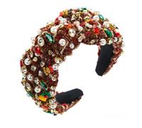 Vdaxvme Bandeau à large bord pour femme et fille - Bandeau de Noël pour spa - Bandeau multifonction pour prendre des photos