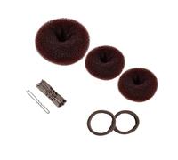 Vdaxvme Bandeaux à chignon légers multicolores rapides et tendance - Outil indispensable vintage et réutilisable