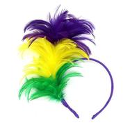 Vdaxvme Bandeaux à plumes pour Mardi Gras, bal de fin d'année, bal de fin d'année, carnaval, fête, coiffure, coiffure
