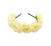 Vdaxvme Bandeaux de fleurs pour femme - Couronne de fleurs pour fête de mariage - Couronne florale - Couronne de cheveux