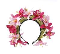 Vdaxvme Bandeaux de fleurs pour femme - Couronne de fleurs pour fête de mariage - Couronne florale - Couronne de cheveux