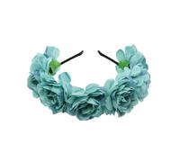 Vdaxvme Bandeaux de fleurs pour femme - Couronne de fleurs pour fête de mariage - Couronne florale - Couronne de cheveux