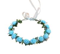 Vdaxvme Bandeaux de fleurs pour femme - Couronne de fleurs pour fête de mariage - Couronne florale - Couronne de cheveux