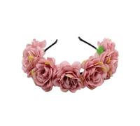 Vdaxvme Bandeaux de fleurs pour femme - Couronne de fleurs pour fête de mariage - Couronne florale - Couronne de cheveux